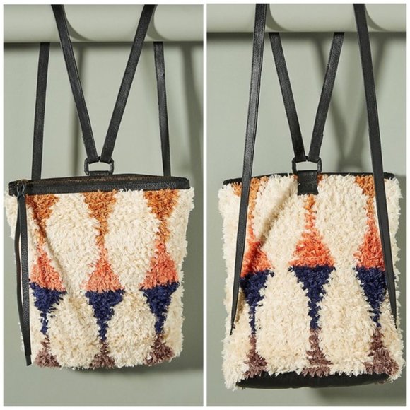 Cleobella Handbags - Cleobella Anthropologie Vista Backpack Sherpa